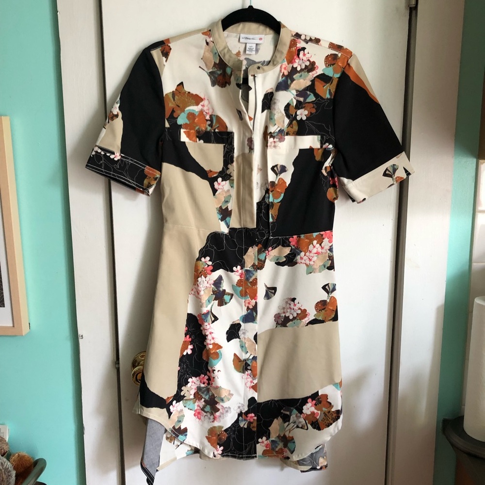 Patterned shirtdress